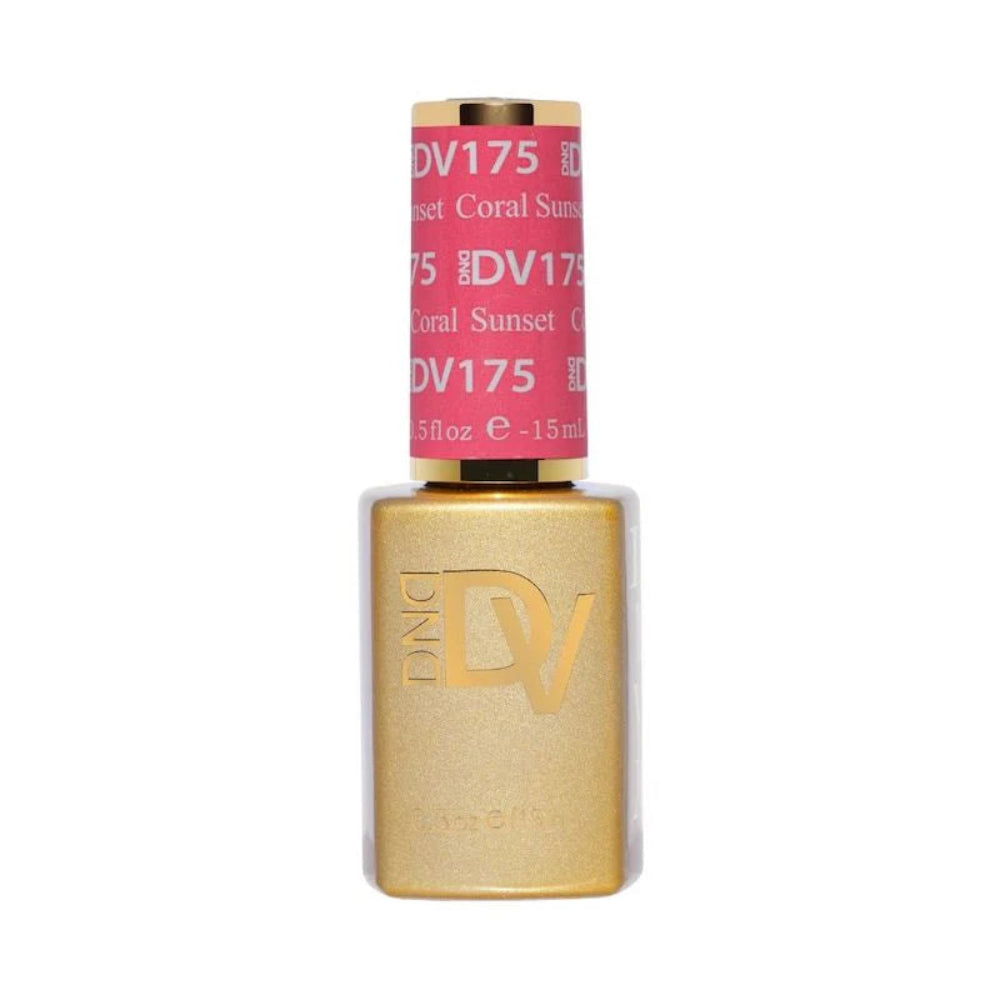 gel bottle of DND Diva Gel 175 Coral Sunset