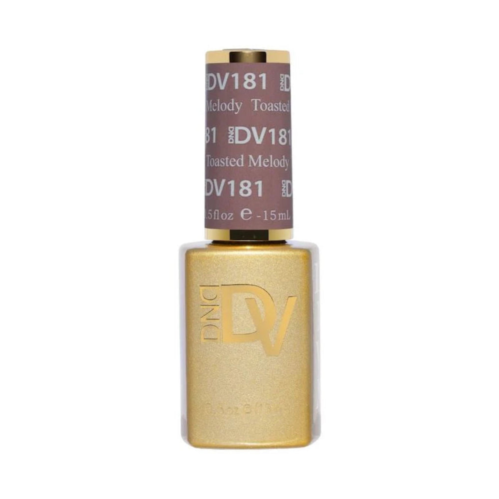 gel bottle of DND Diva Gel 181 Toasted Melody