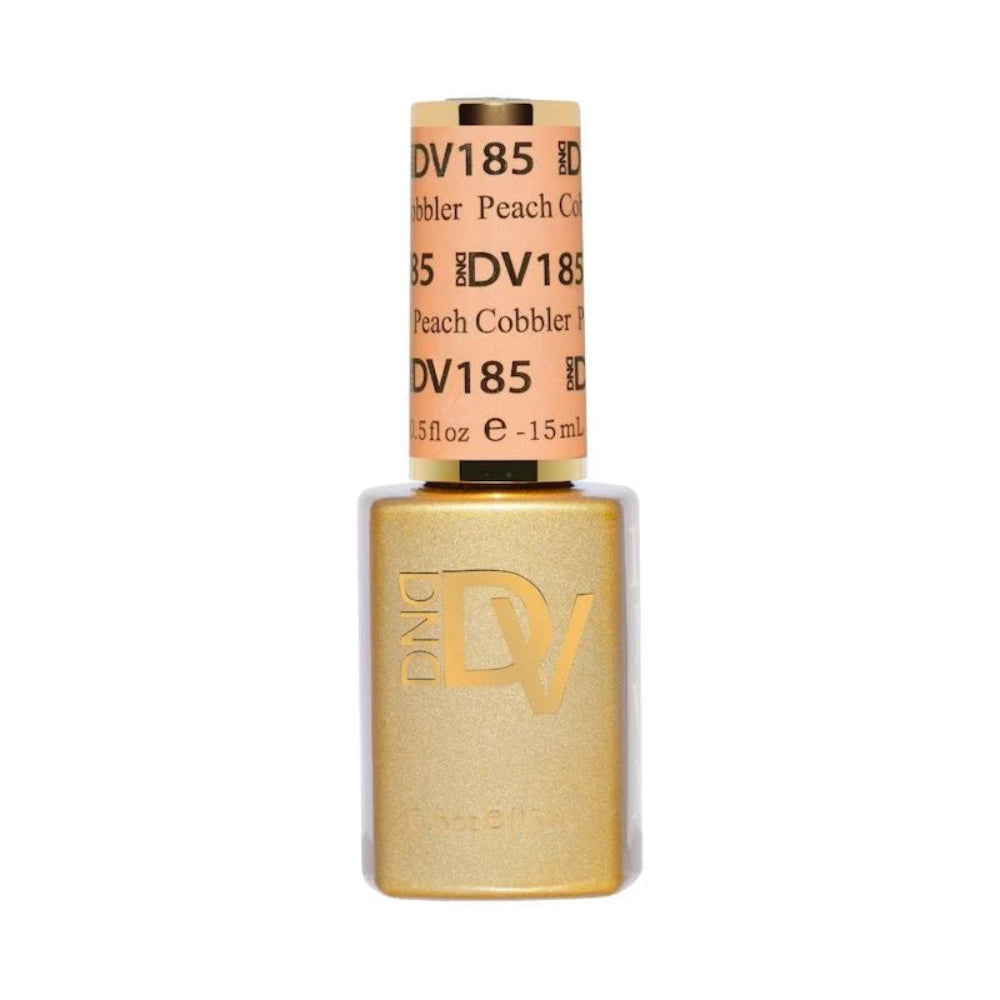 gel bottle of DND Diva Gel - 185 Peach Cobbler