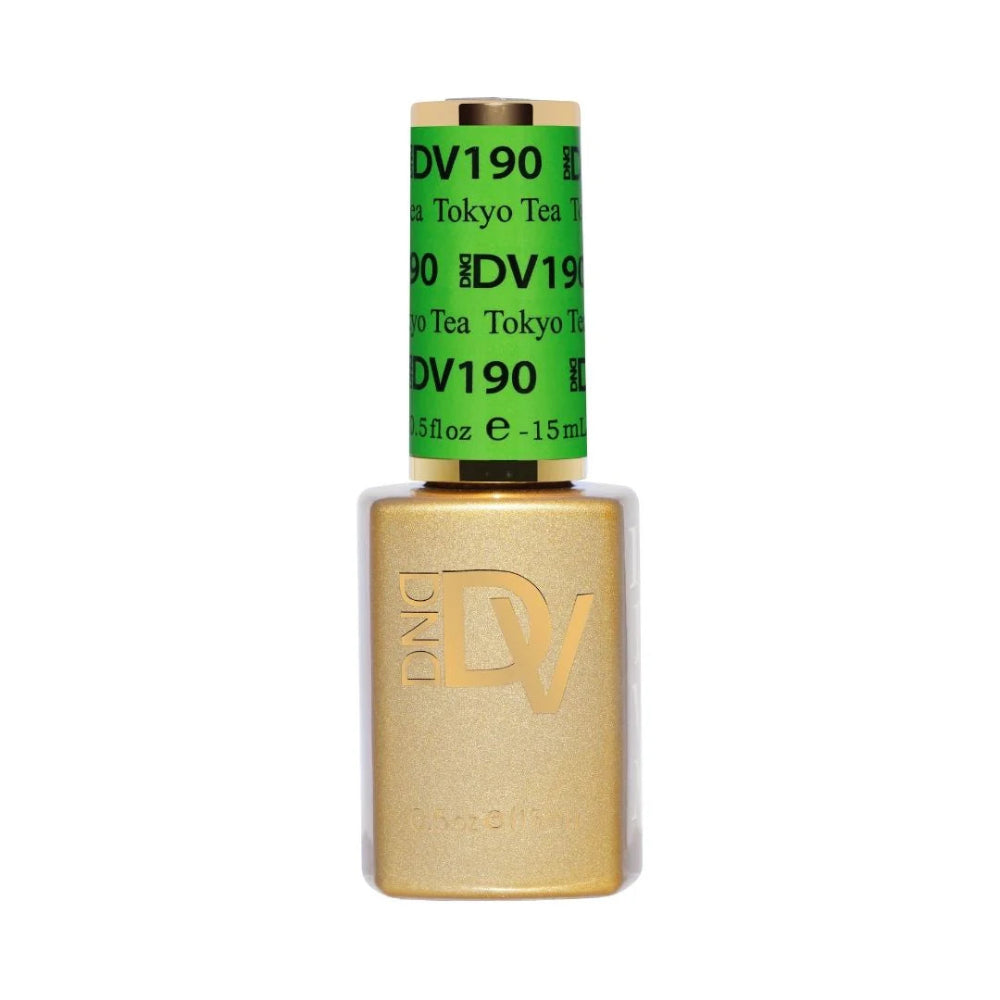 gel bottle of DND Diva Gel 190 Tokyo Tea
