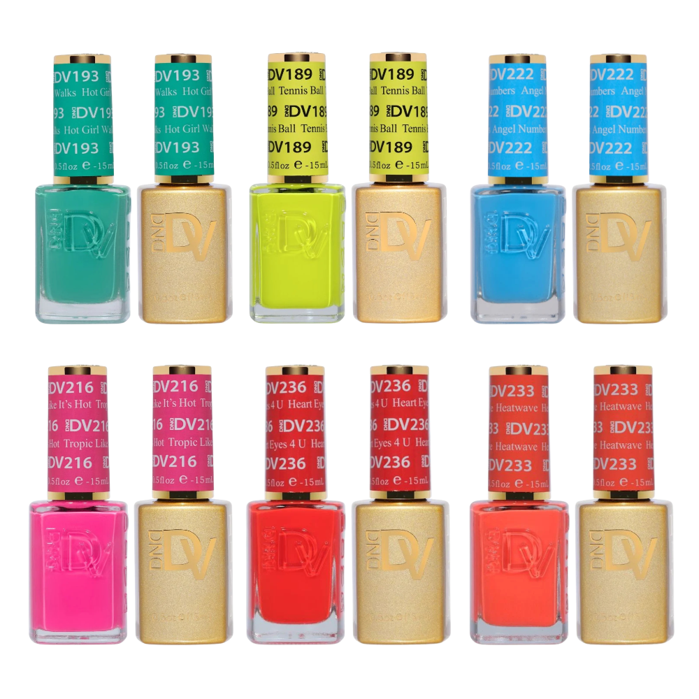 DND Diva Gel & Polish 6pc Bundle - Hot Girl Summer