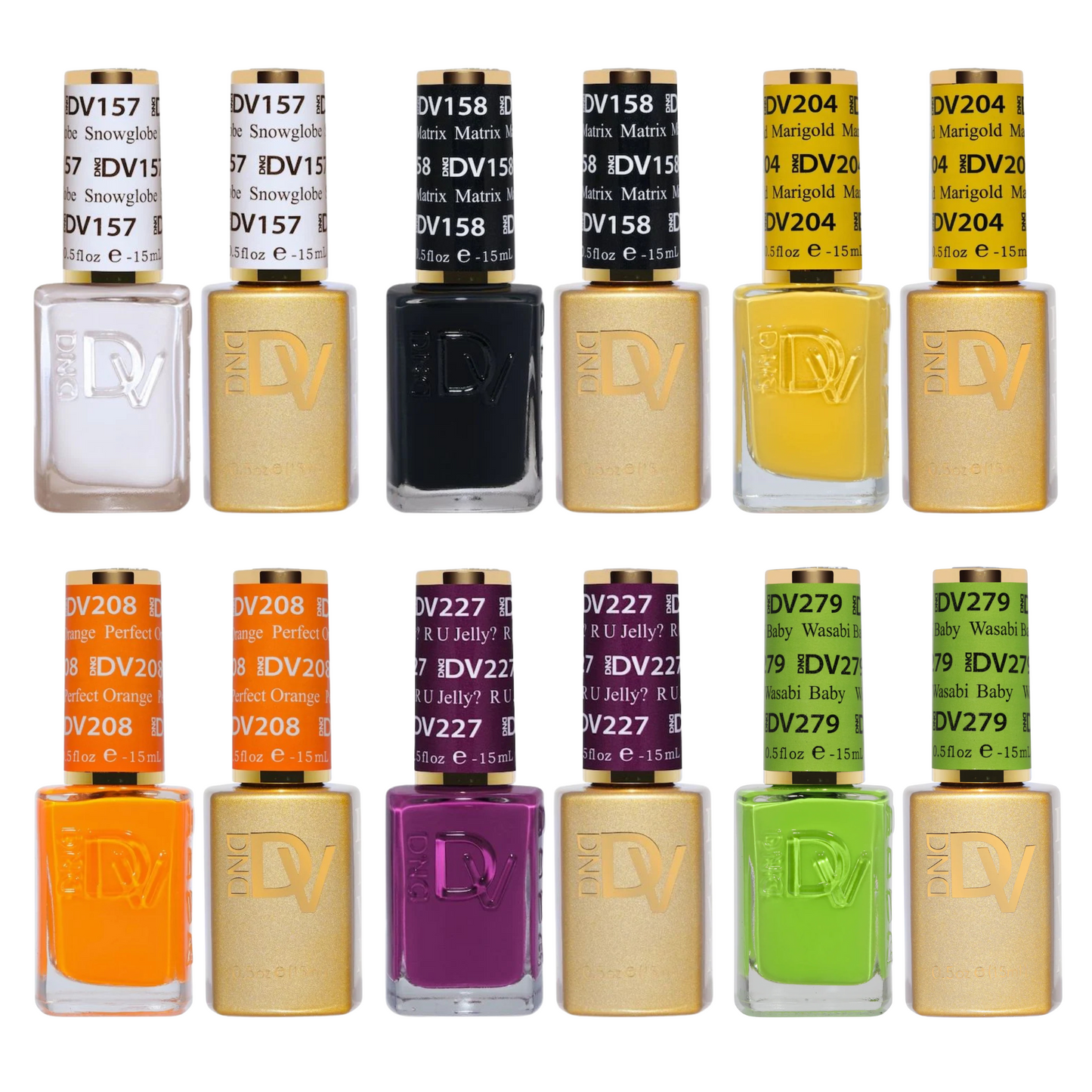 DND Diva Halloween Nail Colors Gel Polish Duo Set