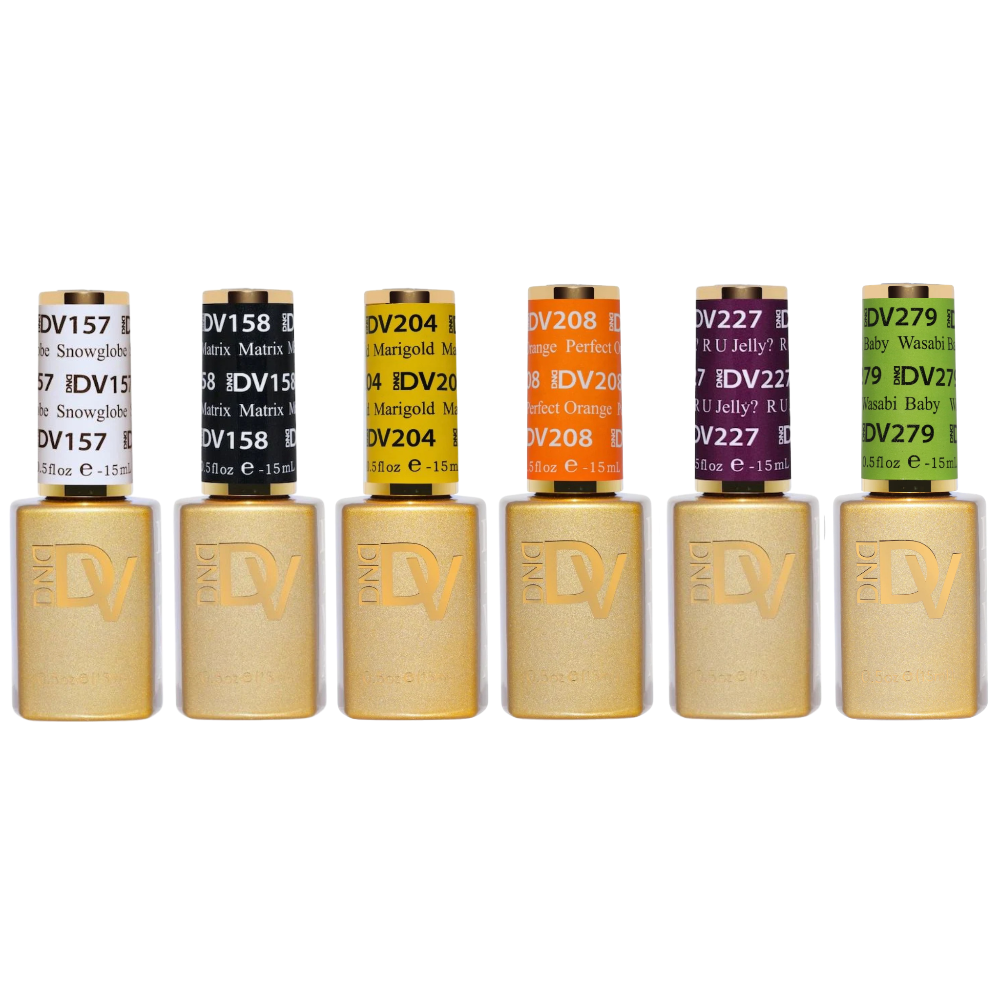 DND Diva Fall Gel Polish 6pc Bundle - Trick or Chic