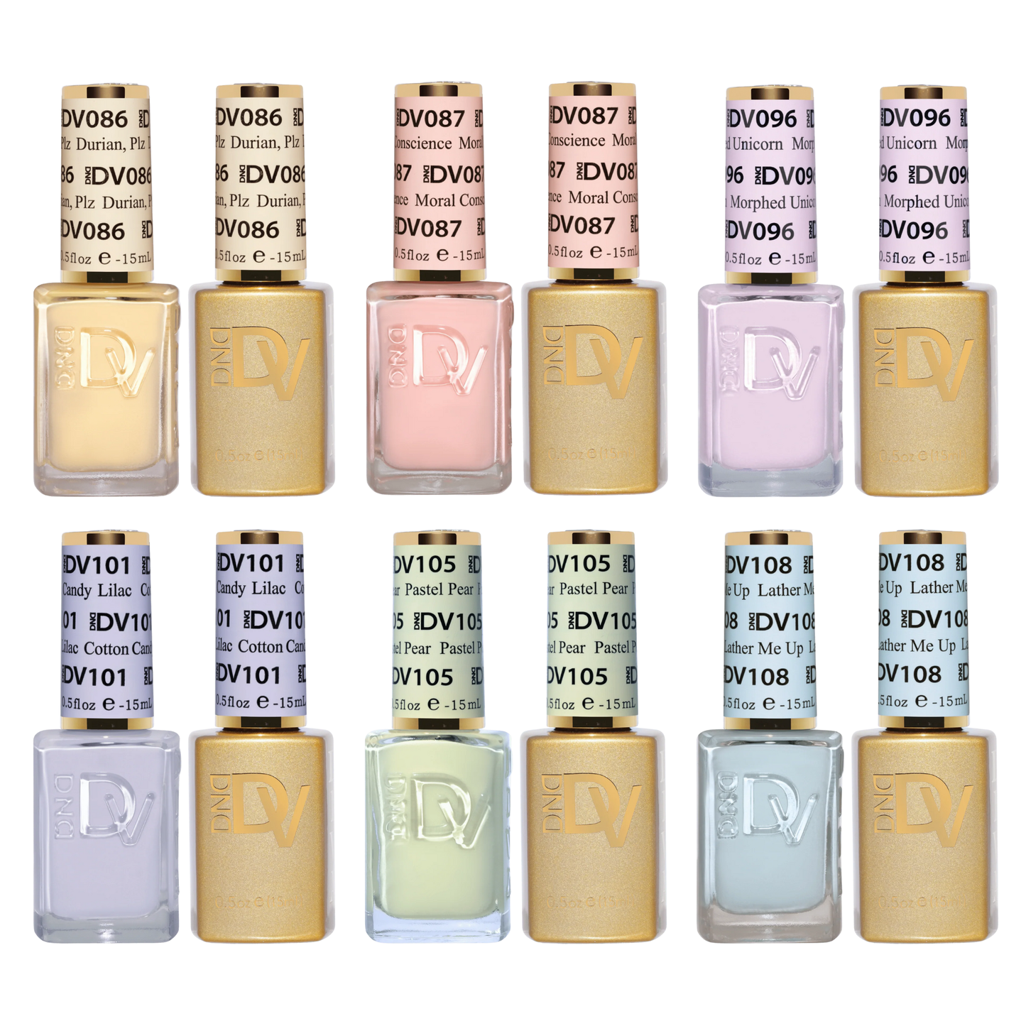 DND Diva Gel & Polish Duo 6pc Set - Pastel Essential