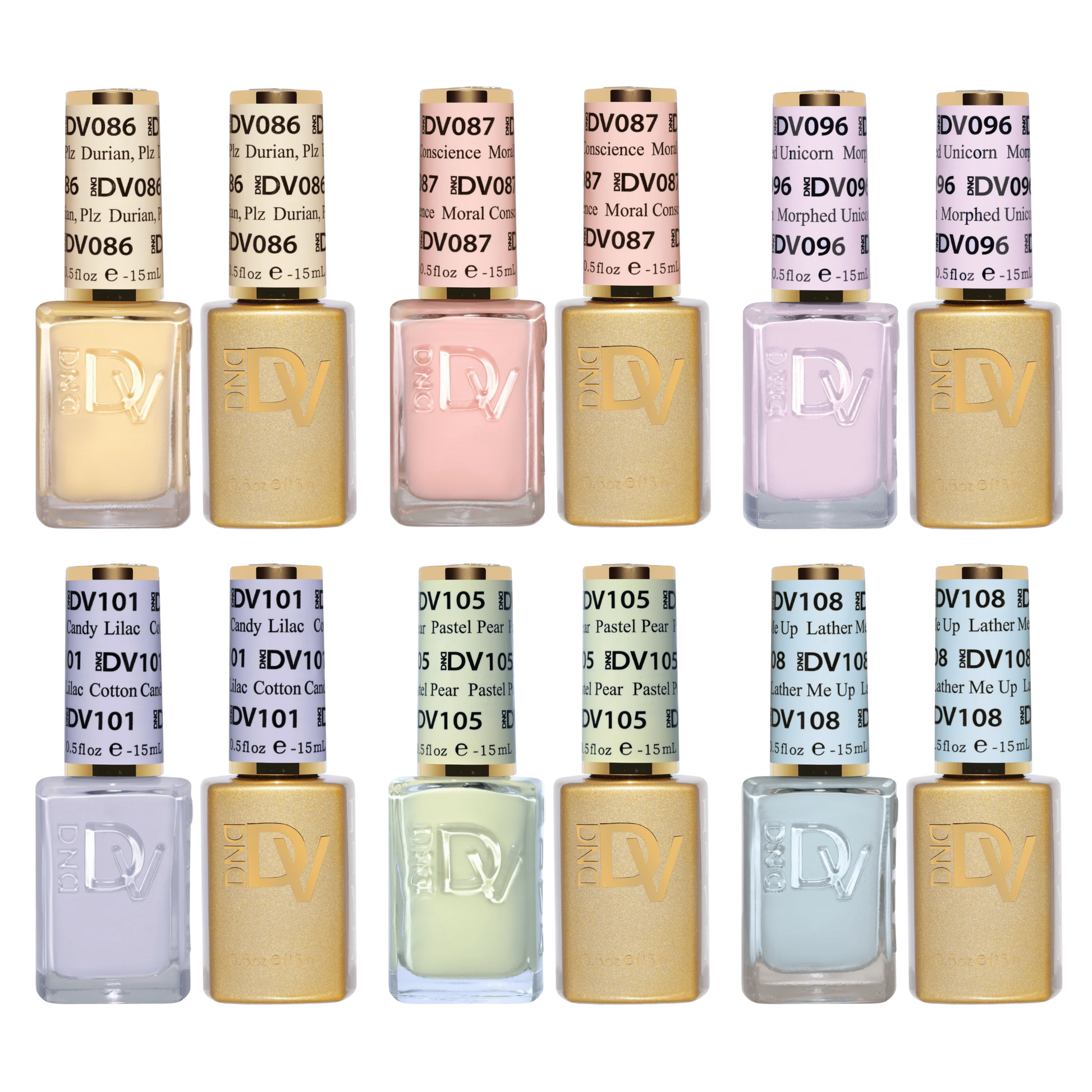 DND Diva Gel & Polish Duo 6pc Set - Pastel Essential