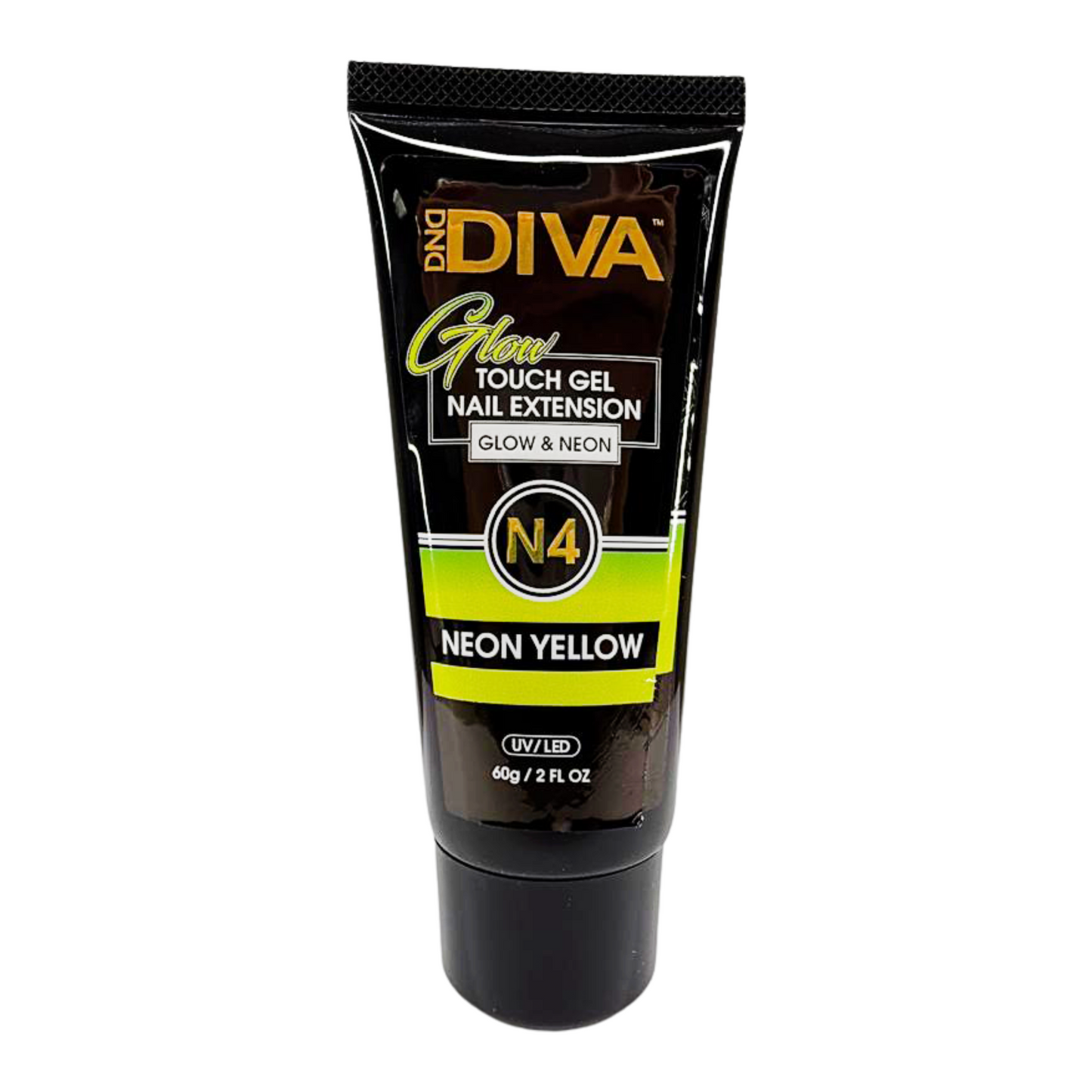 dnd diva glow vibrant neon yellow