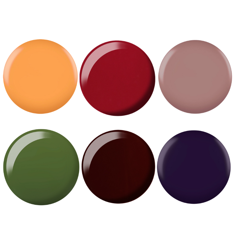 Fall Raspberry Color Dnd Top 6 Trending DND Fall Colors 2025 Gel & Polish Set