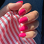 Hands wearing DND Gel 417 Pinky Kinky