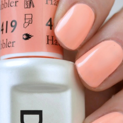 Hands wearing DND Gel 419 Havin Cabbler