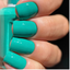 Hands wearing DND Gel 438 Island Oasis