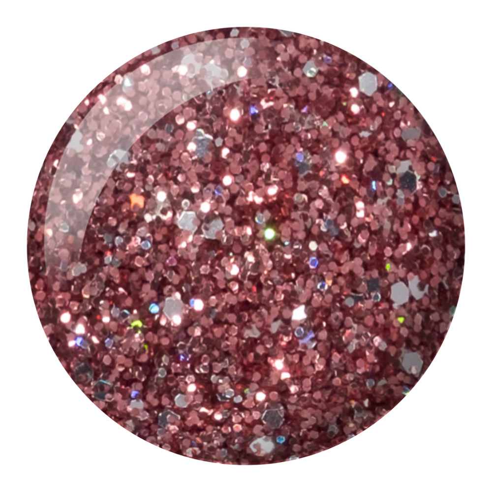 Swatch of 408 Pinky Star
 Duo By DND Gel