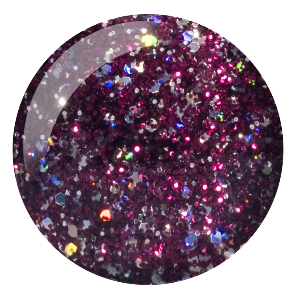 Swatch of 409 Grape Field Star Duo By DND Gel