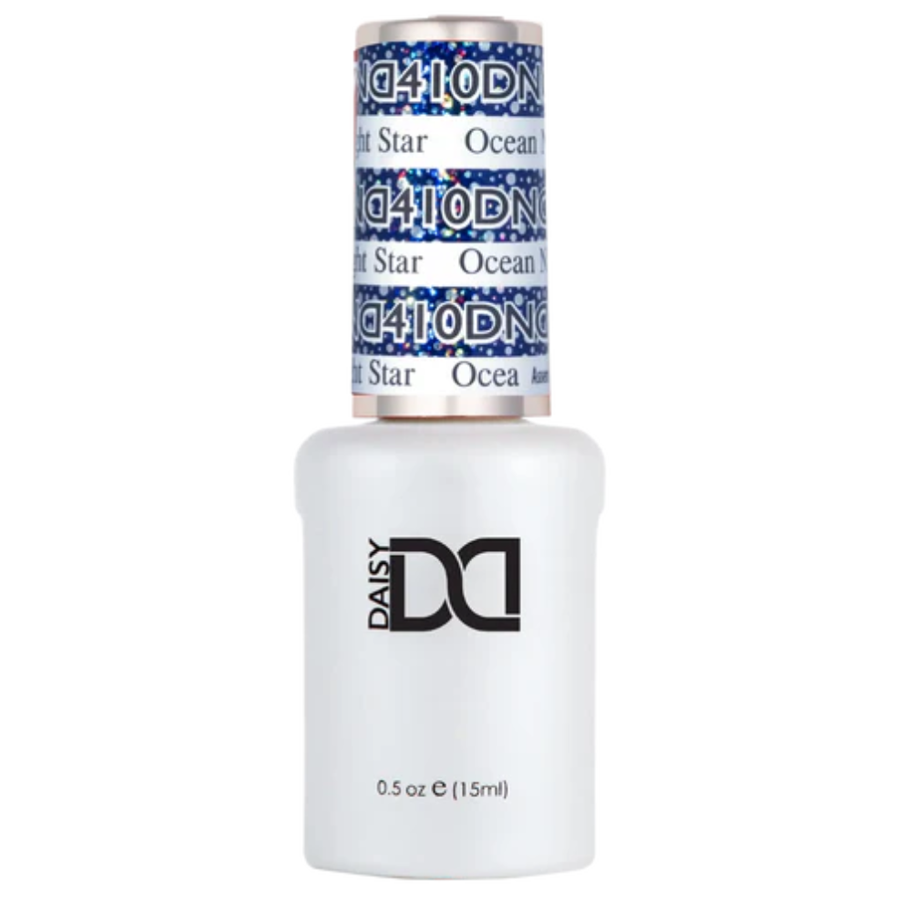 Gel bottle of DND Gel 410 Ocean Night Star