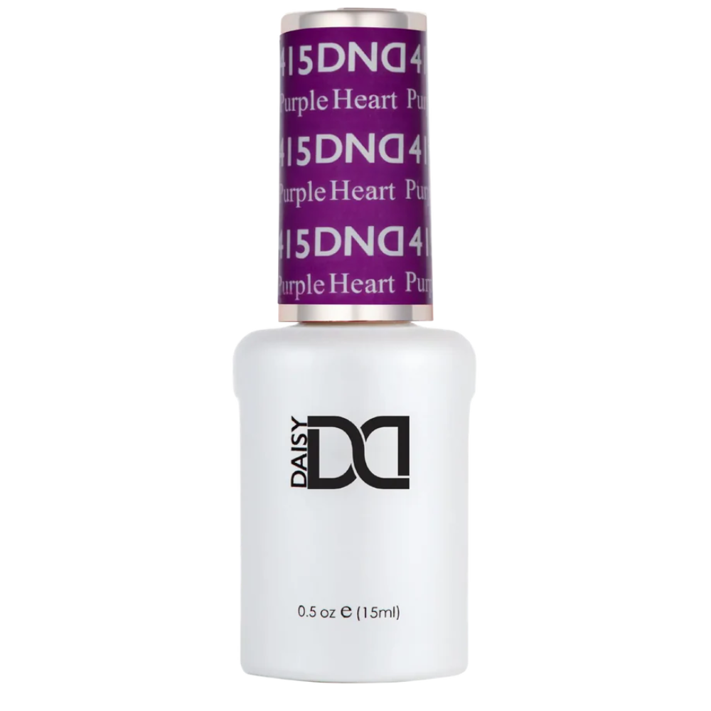 Gel bottle of DND Gel 415 Purple Heart