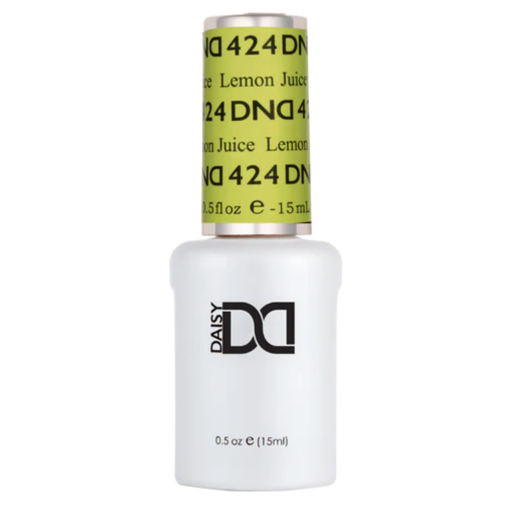 Gel bottle of DND Gel 424 Lemon Juice