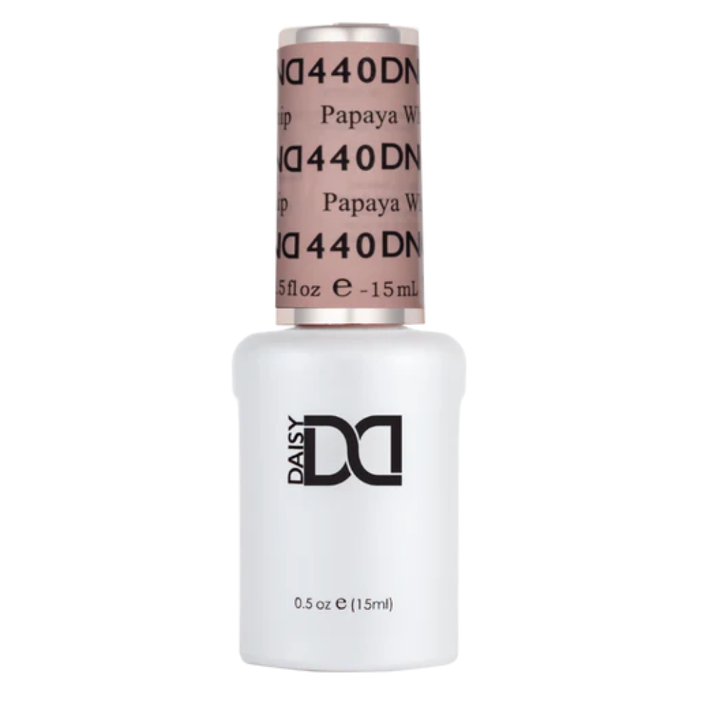 Gel bottle of DND Gel 440 Papaya Whip