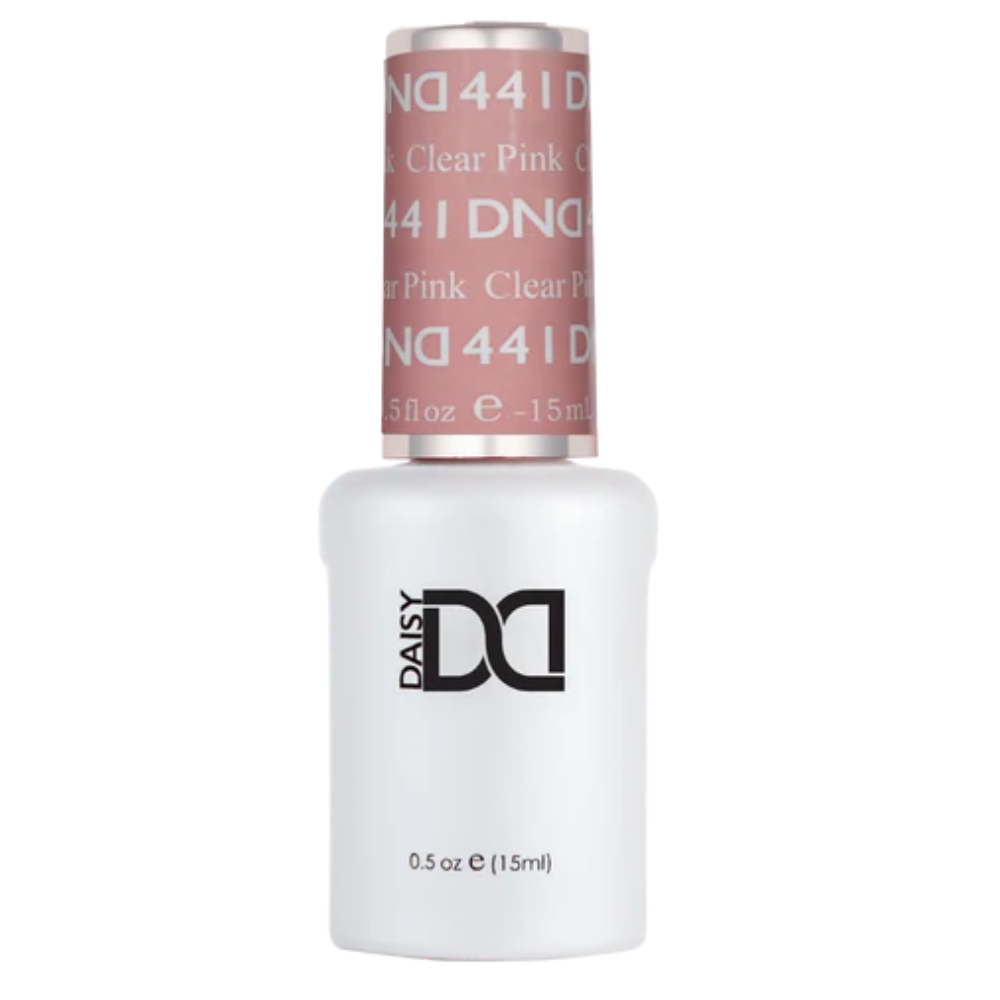 Gel bottle of DND Gel 441 Clear Pink