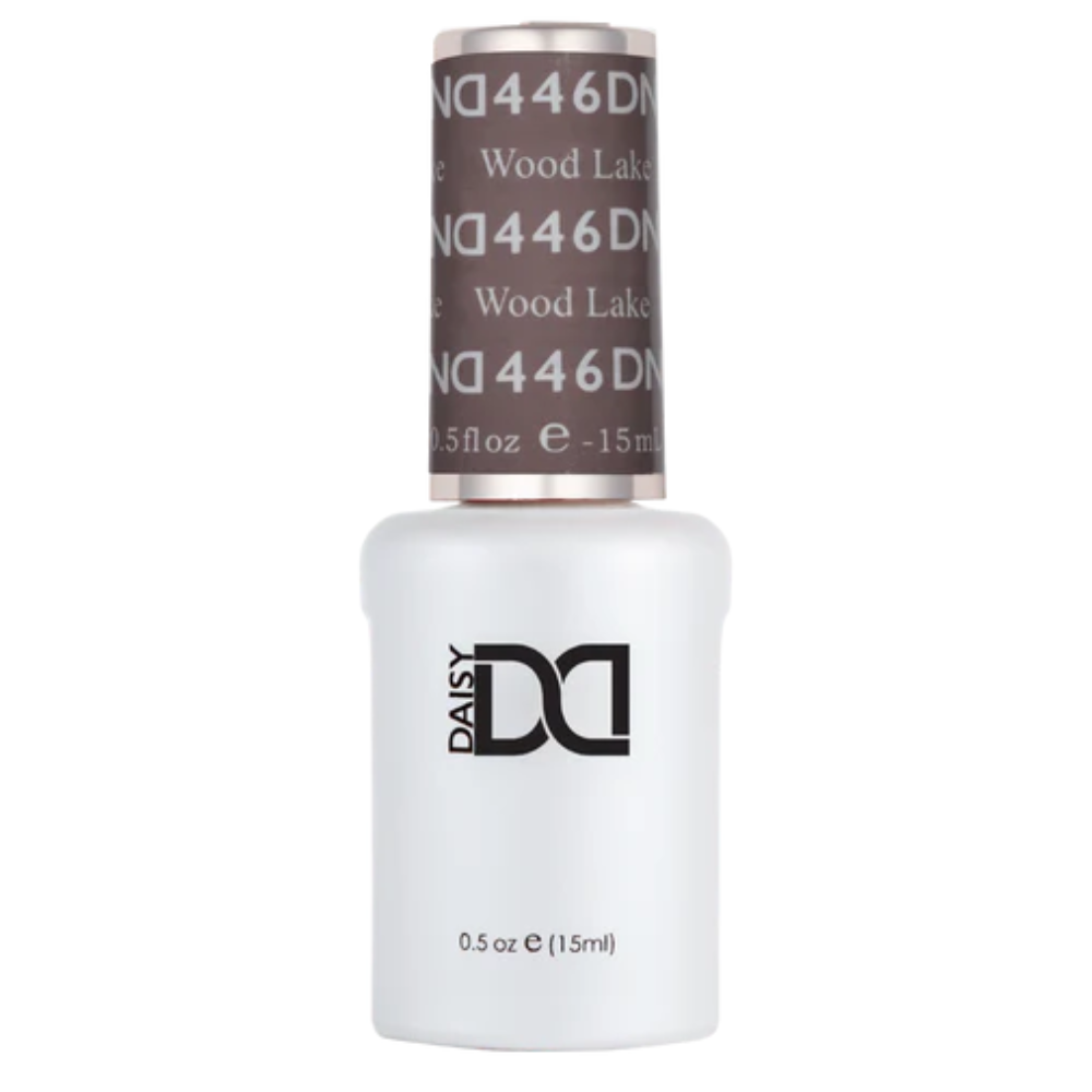 Gel bottle of DND Gel 446 Wood Lake