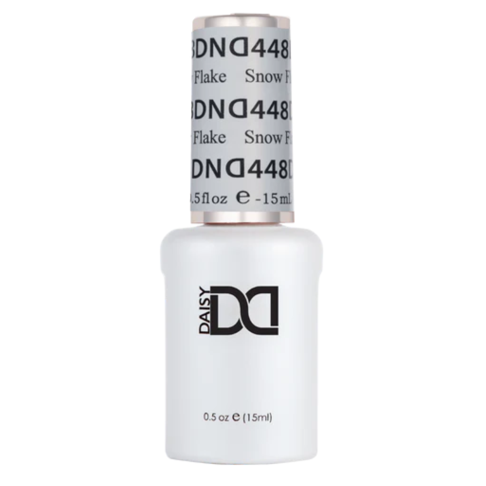 Gel bottle of DND Gel 448 Snow Flake