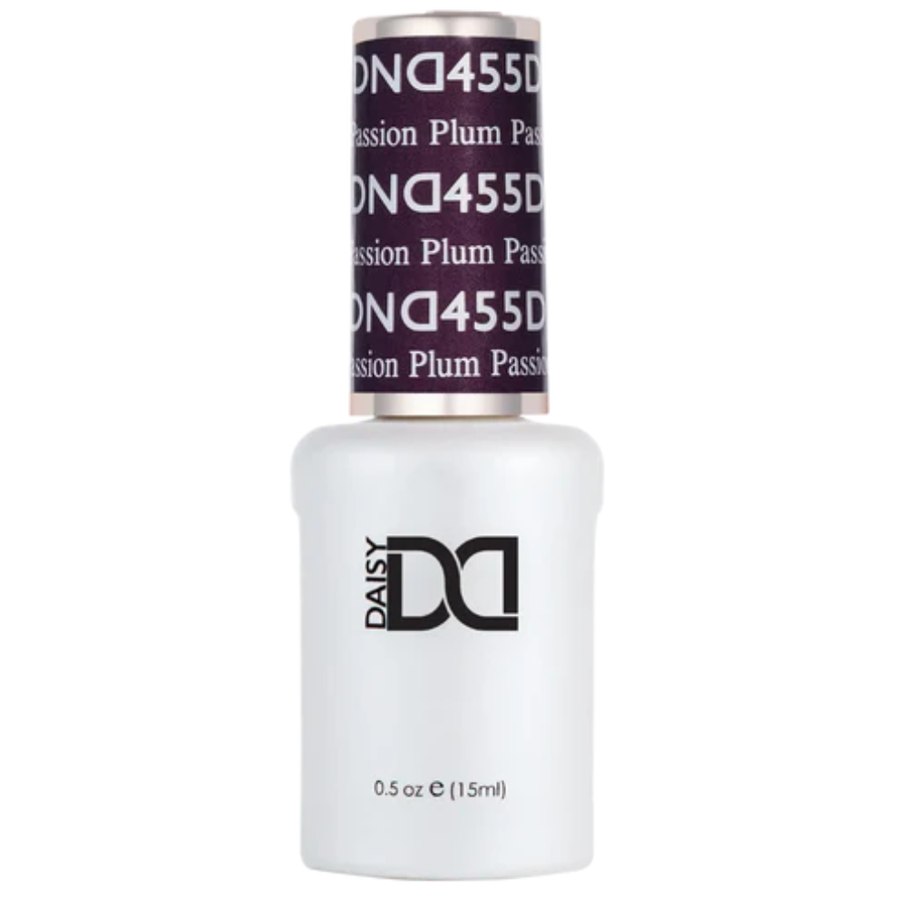 Gel bottle of DND Gel 455 Plum Passion
