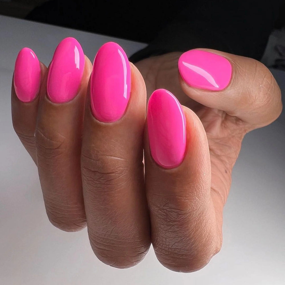 hands wearing DND Gel Polish 499 Be My Valentine