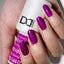 hands wearing color swatch for DND Gel Polish 501 Haven Angel