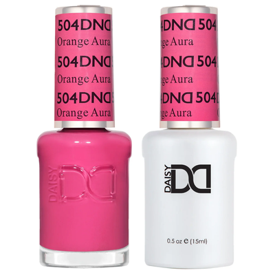 DND Gel and Polish 504 Orange Aura