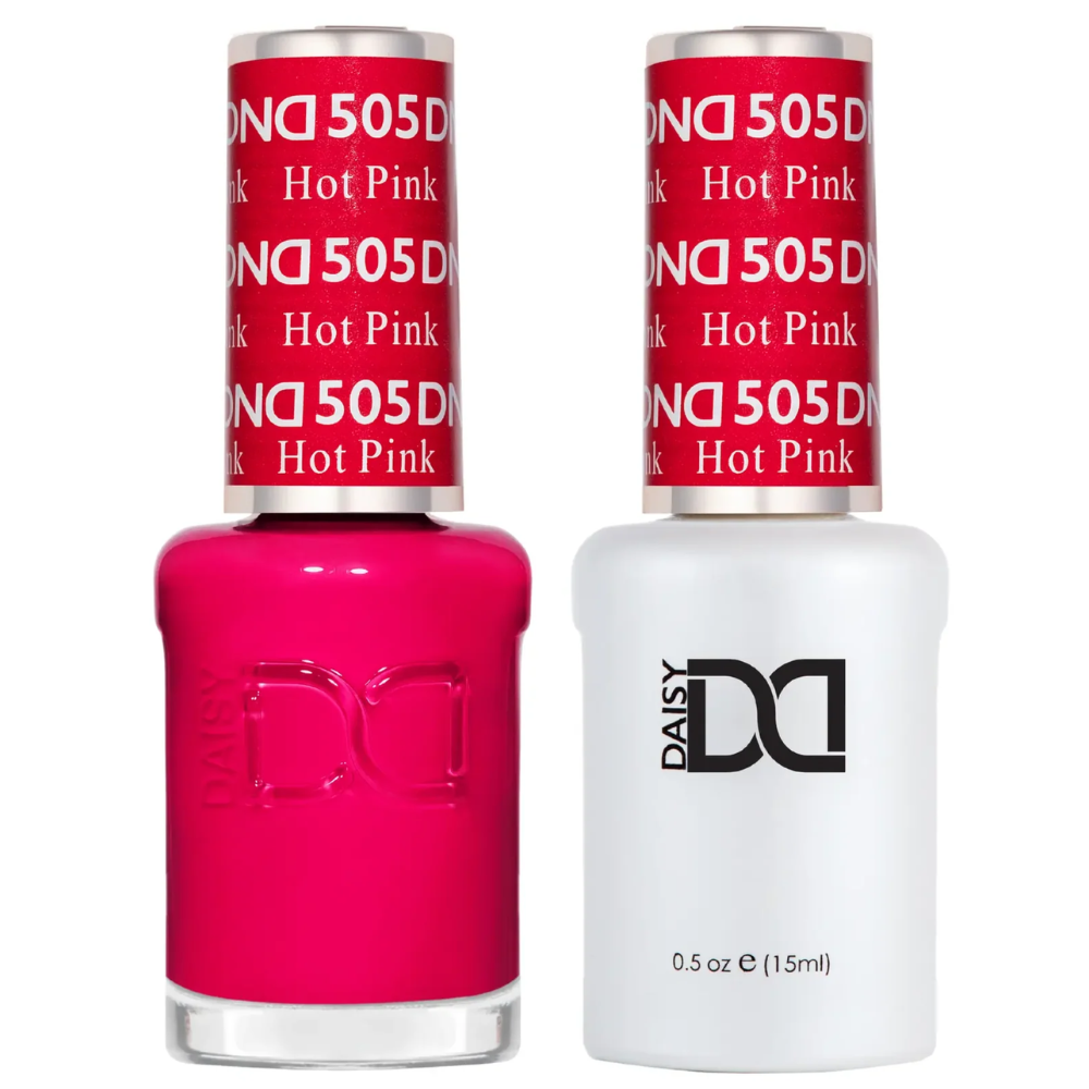 DND Gel and Polish 505 Hot Pink