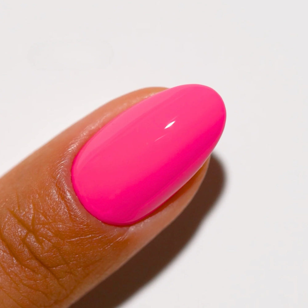 finger wearing DND Gel Polish - 719 Tutti Frutti