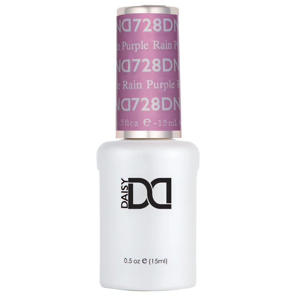 gel bottle of DND Gel Polish 728 Purple Rain