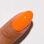 finger wearing DND Gel Polish - 803 Tangerine Dream