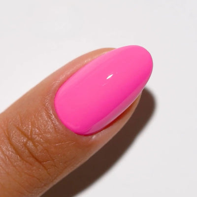 finger wearing DND Gel Polish - 809 Soulflower