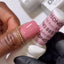 finger wearing DND Gel Polish - 885 Rebel Rose