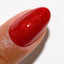 finger wearing DND Gel Polish - 896 Cherry Citrus