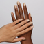 hands wearing DND Gel Polish - 993 Cashmere Lace