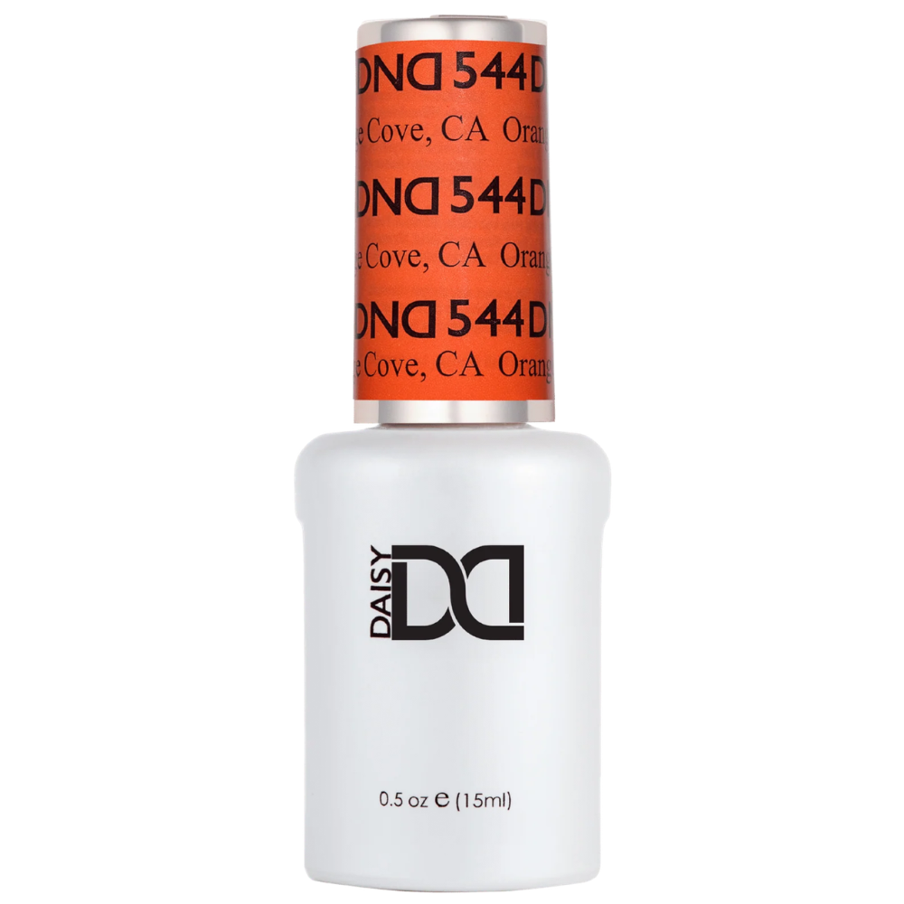gel bottle of DND Gel Polish 544 Orange Cove, CA