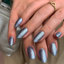 hands wearing DND Gel Polish - 778 Bizzy Blizzard