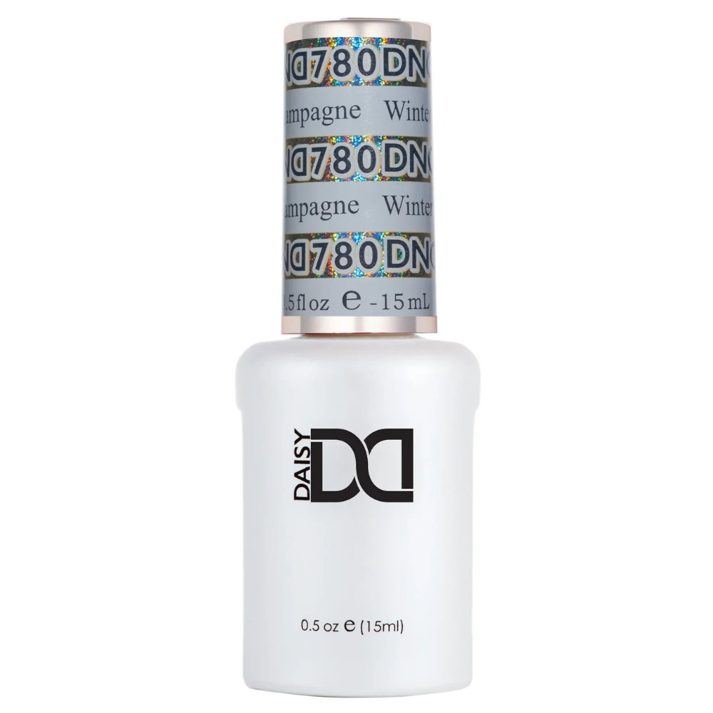 gel bottle of DND Gel Polish - 780 Champagne Winter