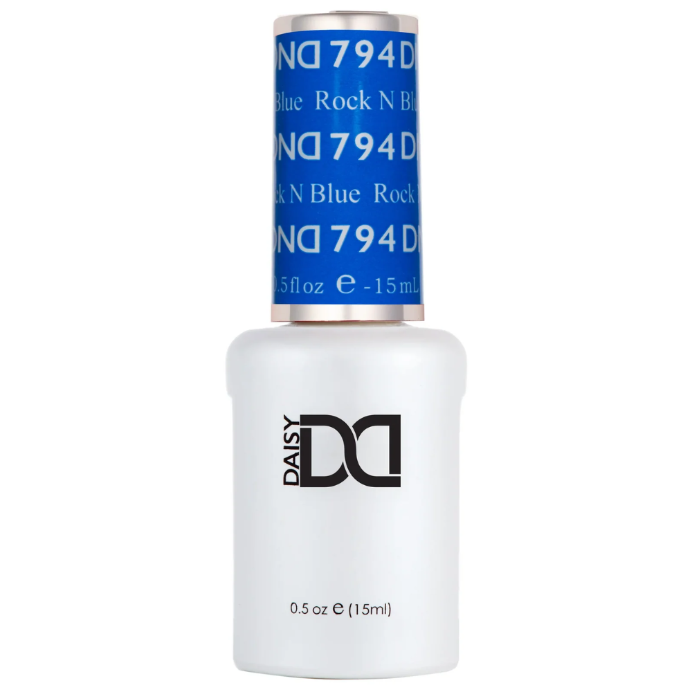 gel bottle of DND Gel Polish - 794 Rock n Blue