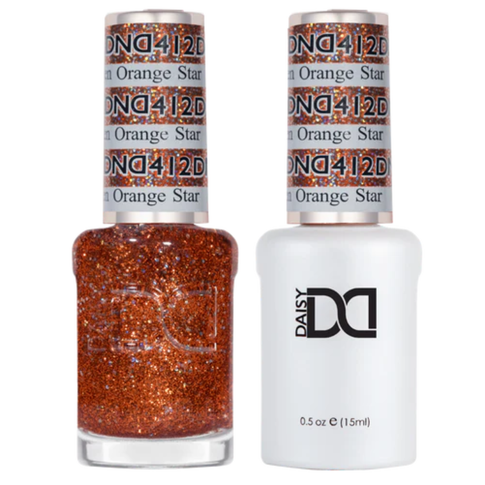 412 Golden Orange Star Duo By DND Gel
