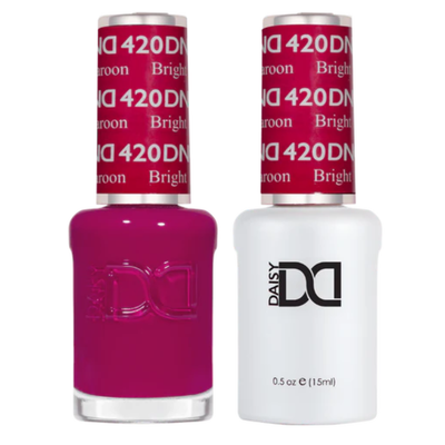 420 Bright Maroon Duo By DND Gel