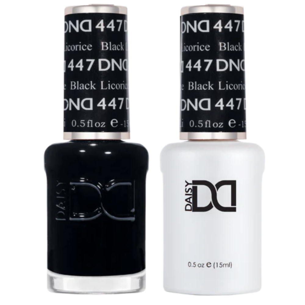 447 Black Licorice Duo By DND Gel