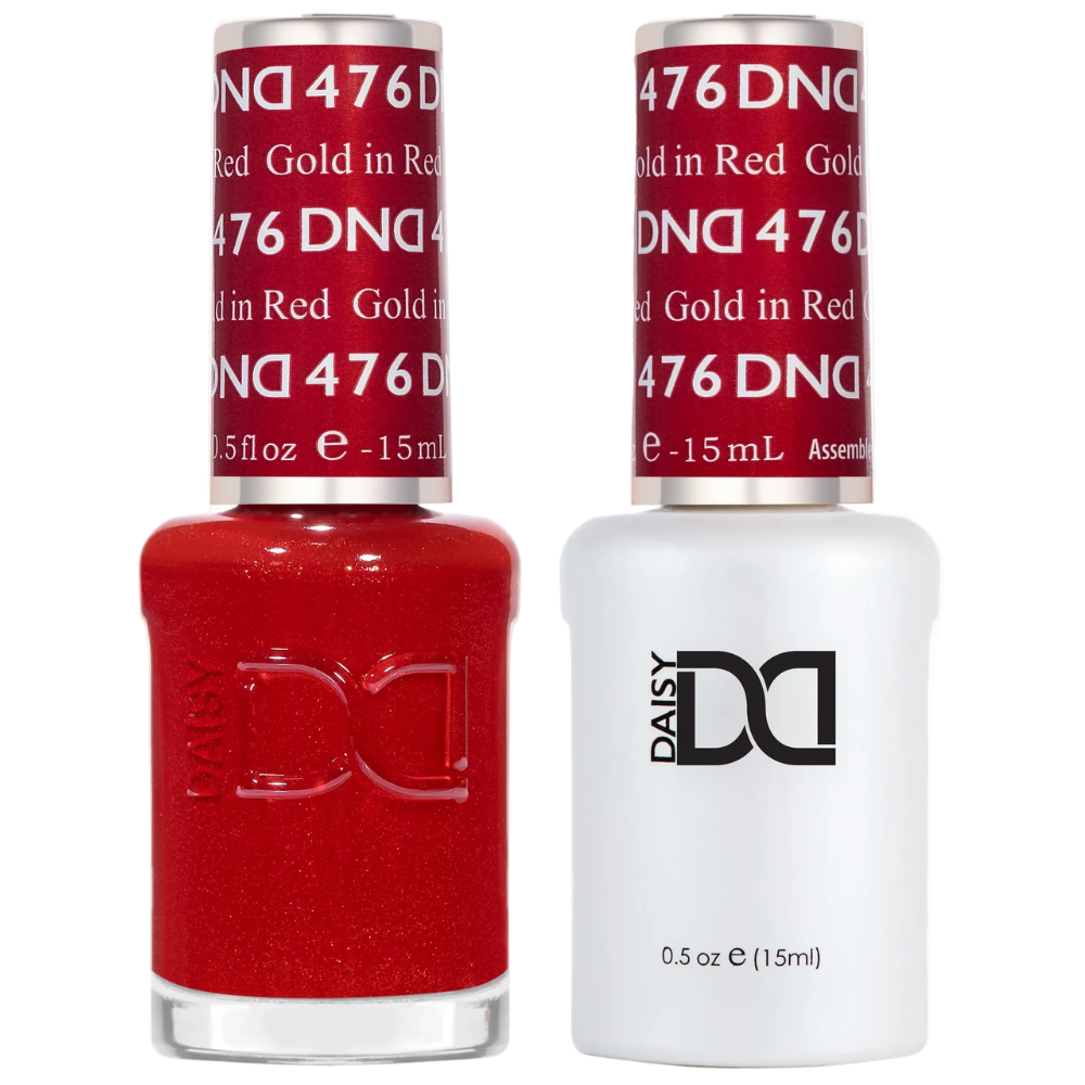 DND Gel Polish duo 476 Gold In Red