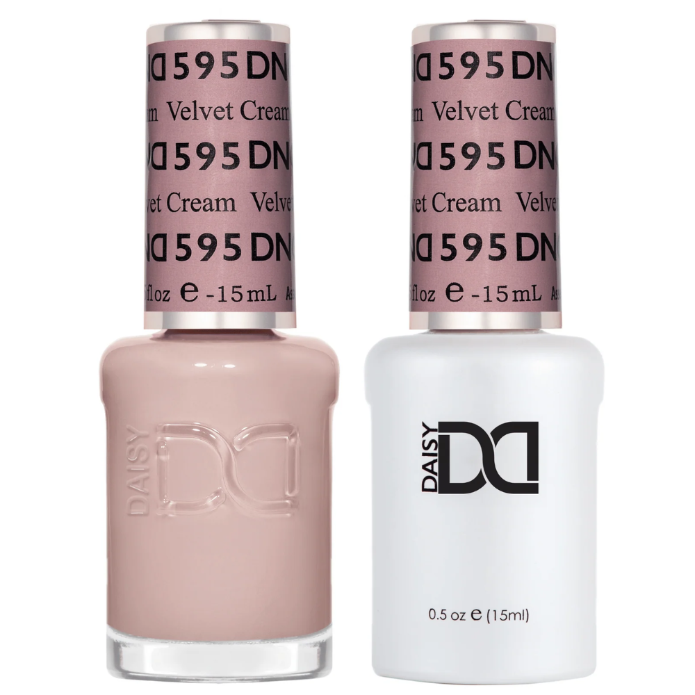 DND Gel and Polish duo 595 Velvet Cream