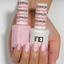 hands wearing DND Gel Polish 599 Sunset Fog