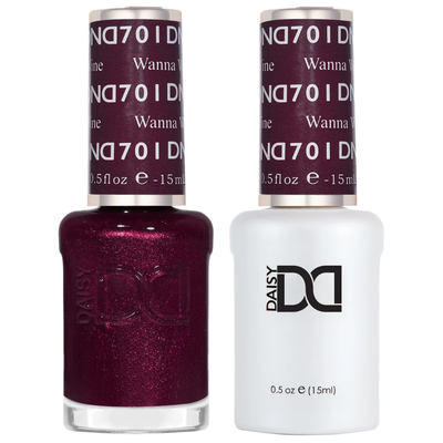 DND Gel and Polish duo 701 Wanna Wine