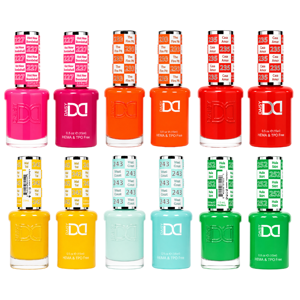 DND HEMA & TPO FREE Gel and Polish 6pc Bundle - Love Island