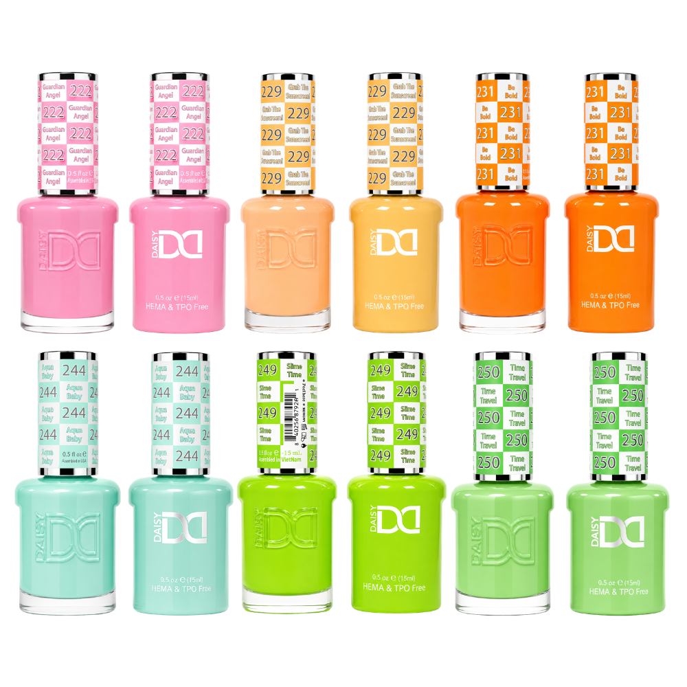 DND HEMA & TPO FREE Gel and Polish 6pc Bundle - Summer Sorbet
