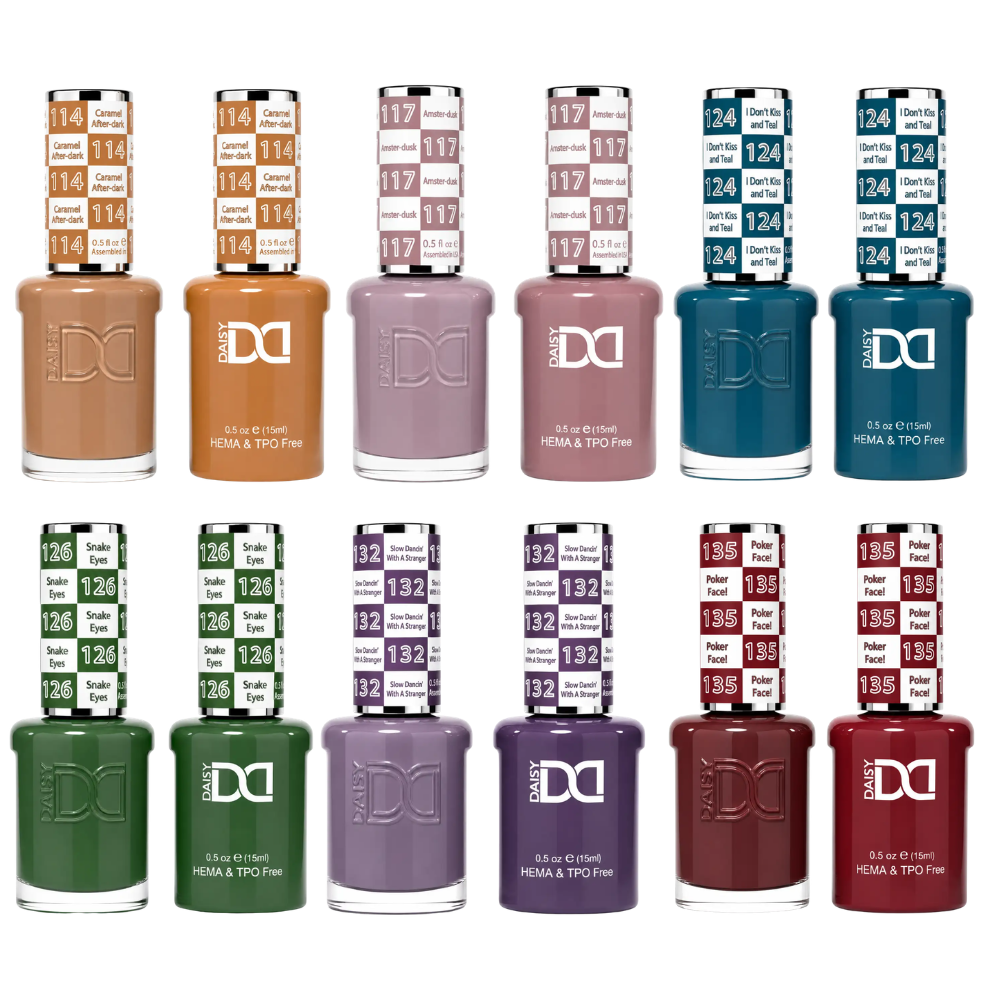 DND Fall HEMA & TPO FREE Gel & Polish 6pc Set