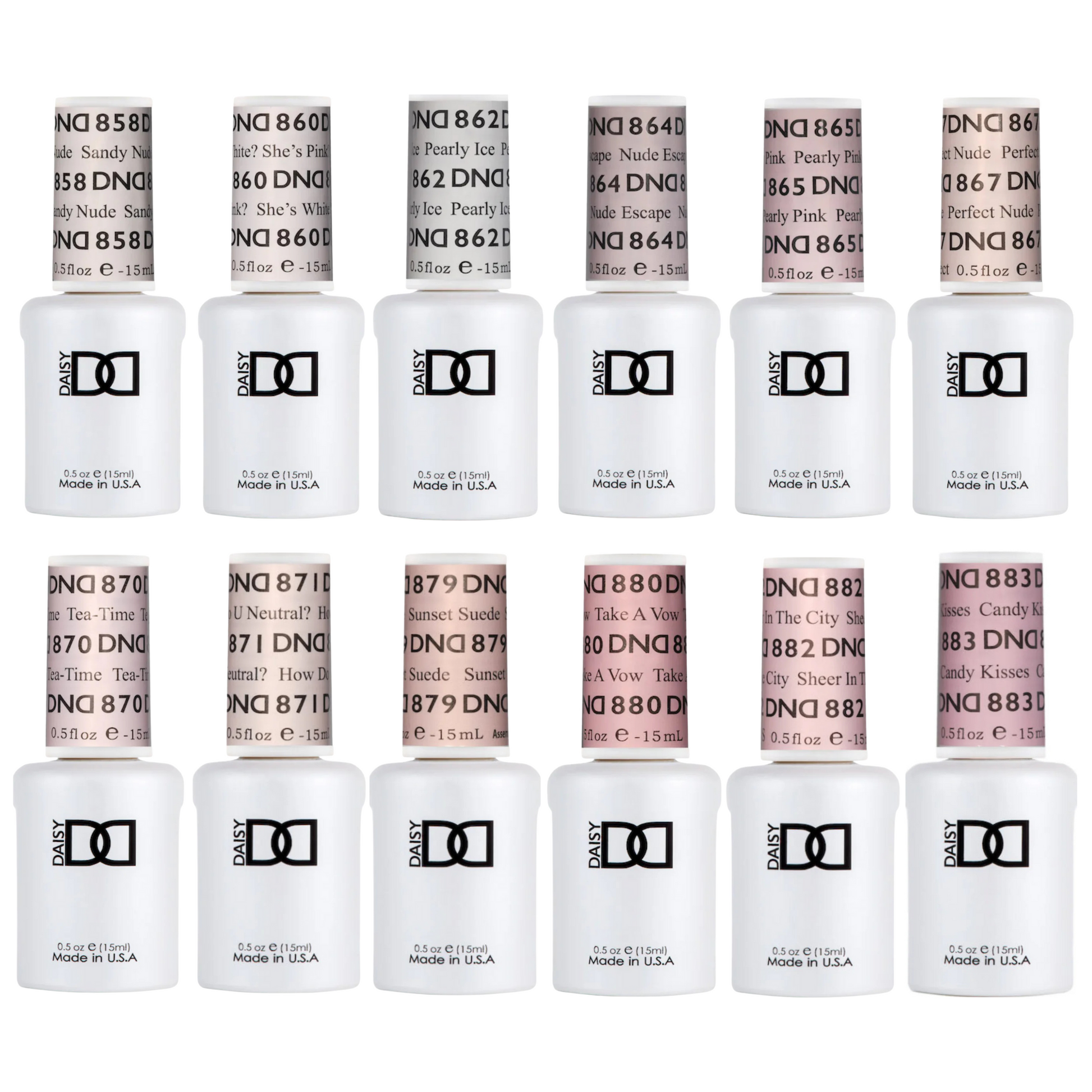 DND Gel Polish Neutral Base Color Bundle